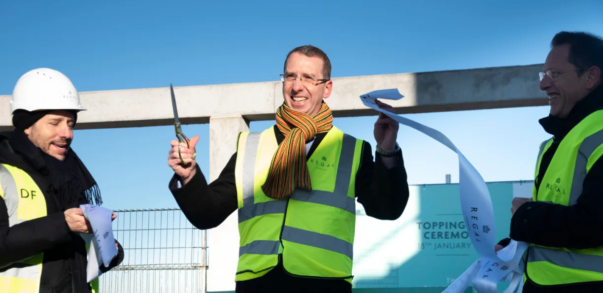 Watford Mayor Peter Taylor Topping Out
